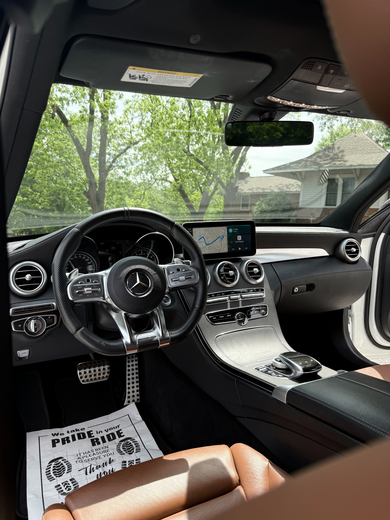 Mercedes AMG C63 — interior detail