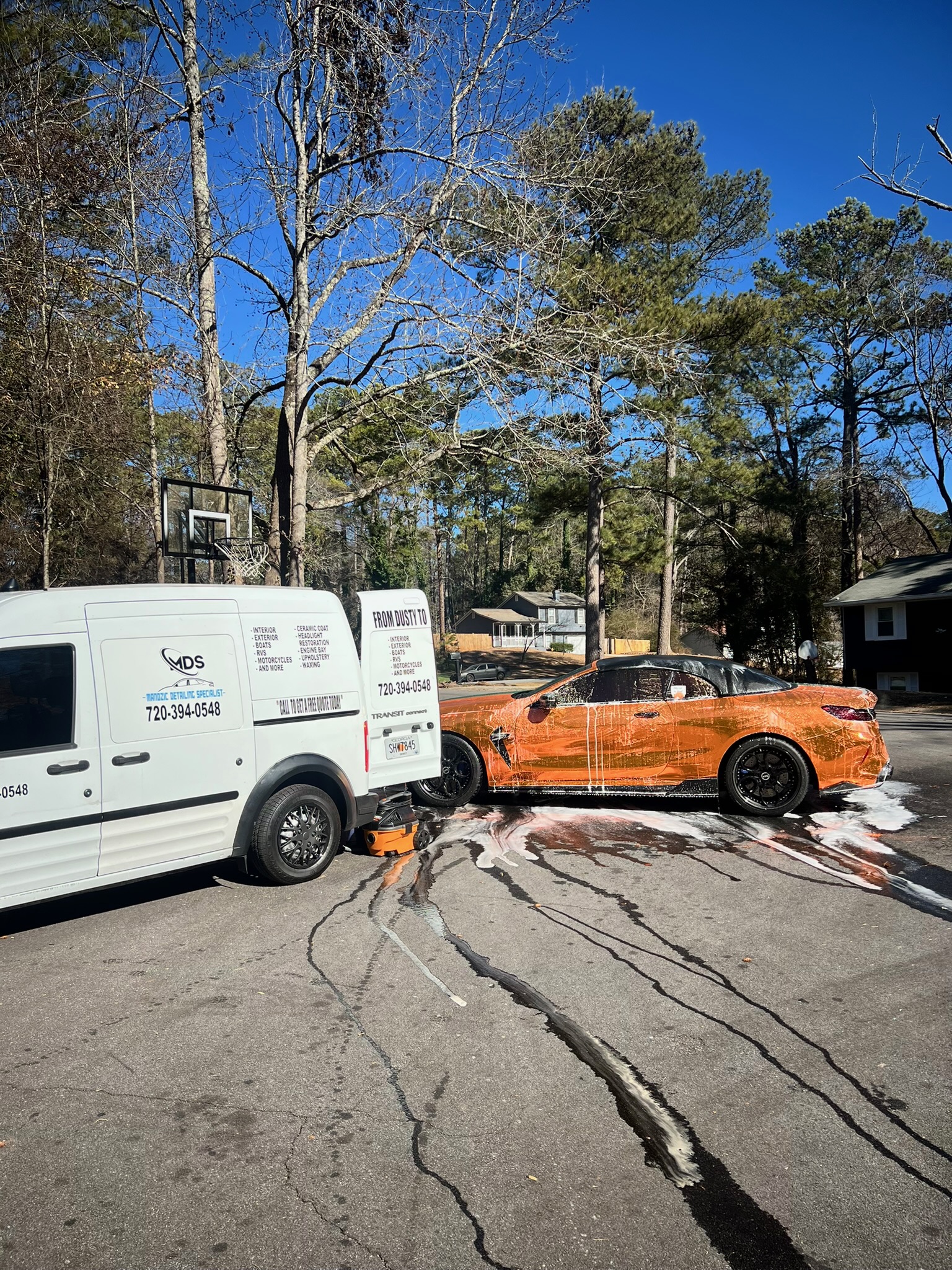 Mandzic Detailing mobile van on location